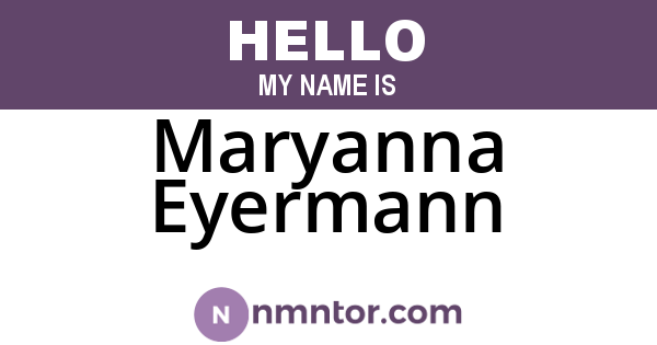 Maryanna Eyermann