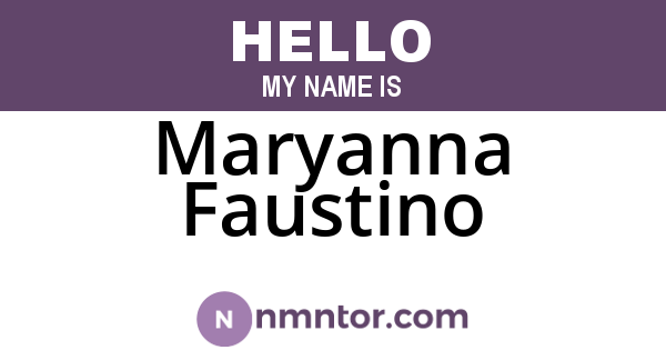 Maryanna Faustino