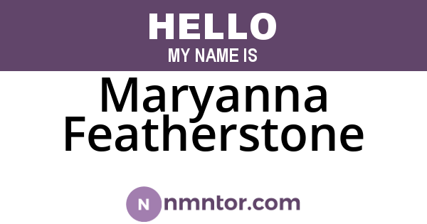 Maryanna Featherstone