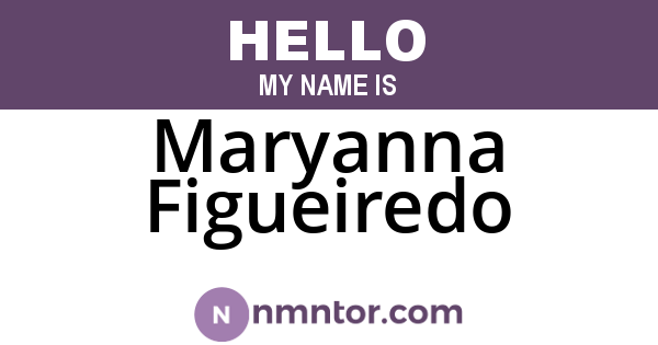 Maryanna Figueiredo