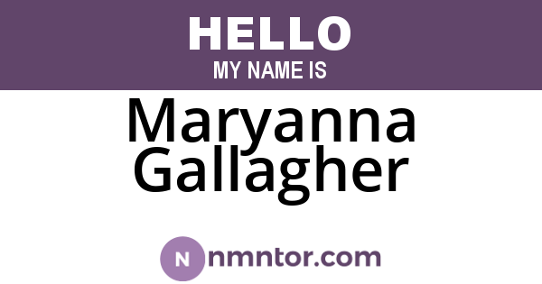 Maryanna Gallagher