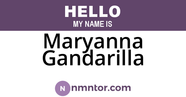 Maryanna Gandarilla