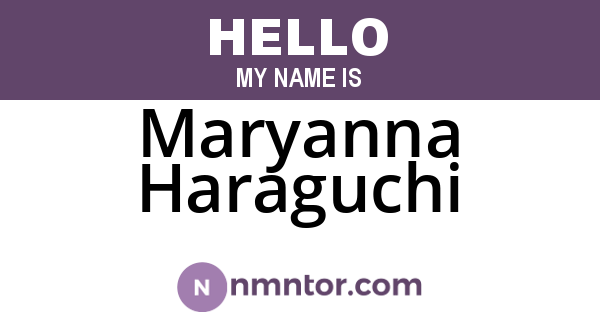 Maryanna Haraguchi