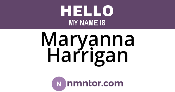 Maryanna Harrigan