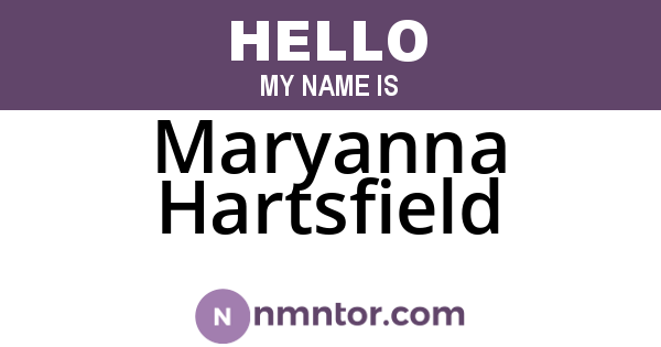 Maryanna Hartsfield