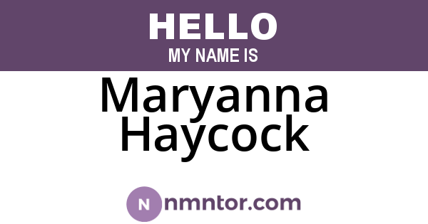 Maryanna Haycock