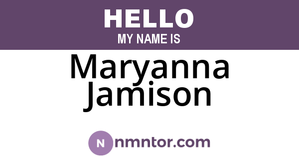 Maryanna Jamison