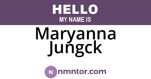 Maryanna Jungck