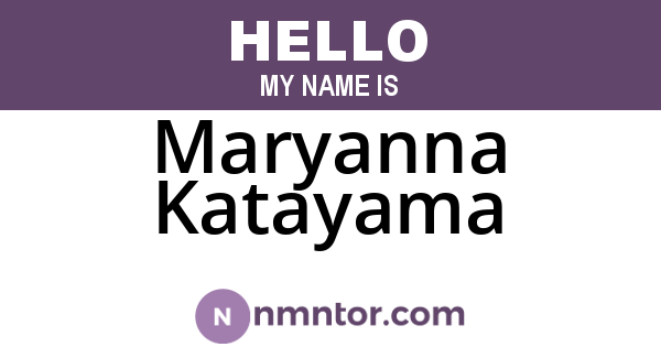 Maryanna Katayama