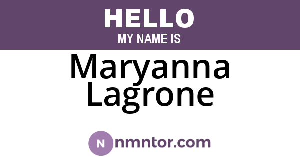 Maryanna Lagrone
