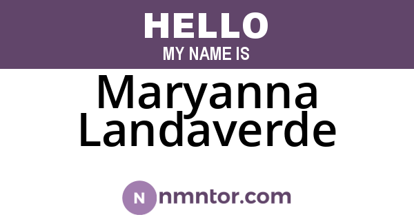 Maryanna Landaverde