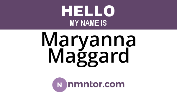 Maryanna Maggard