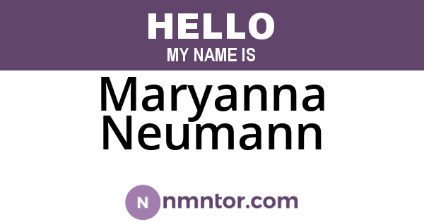 Maryanna Neumann