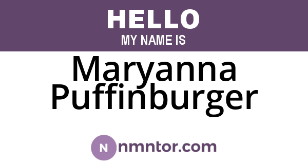 Maryanna Puffinburger