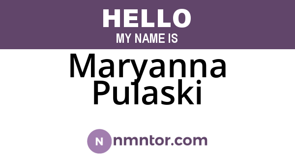 Maryanna Pulaski