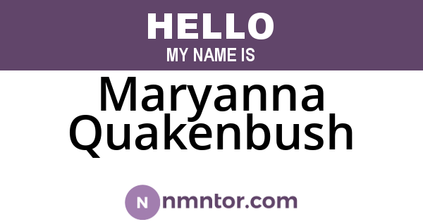 Maryanna Quakenbush