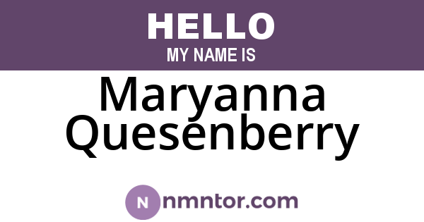 Maryanna Quesenberry