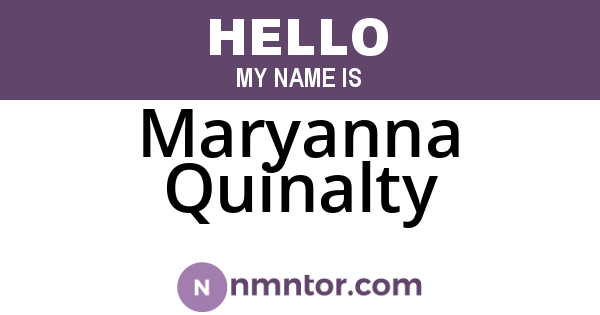 Maryanna Quinalty