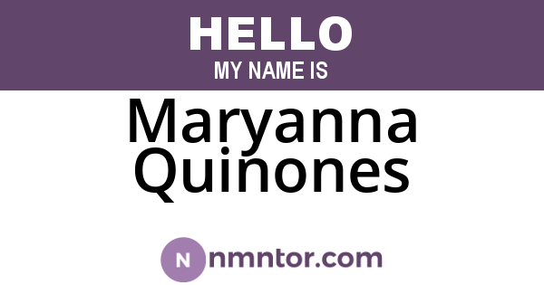 Maryanna Quinones