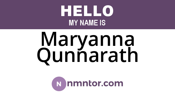 Maryanna Qunnarath