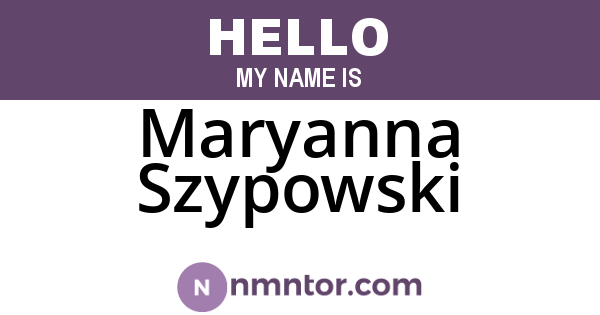 Maryanna Szypowski