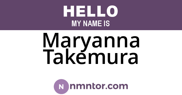 Maryanna Takemura