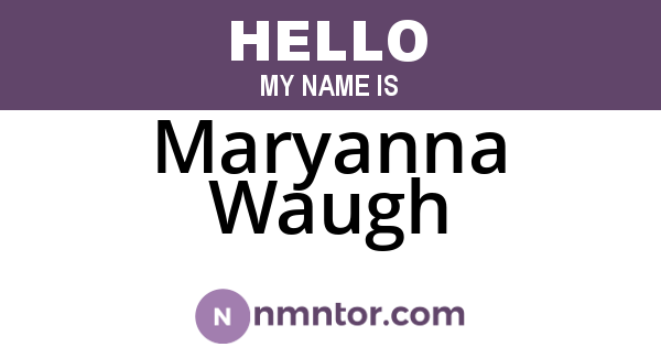 Maryanna Waugh