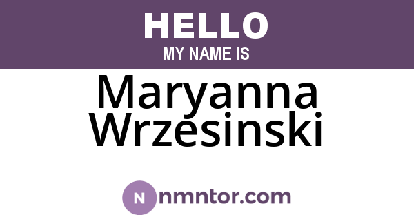 Maryanna Wrzesinski