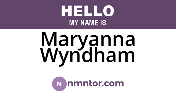 Maryanna Wyndham