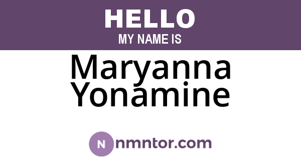 Maryanna Yonamine