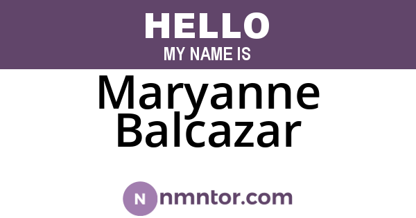 Maryanne Balcazar
