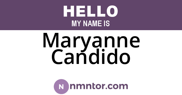 Maryanne Candido