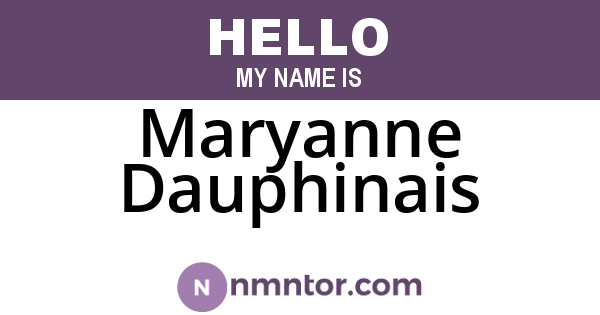 Maryanne Dauphinais