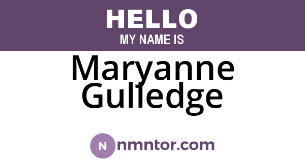 Maryanne Gulledge