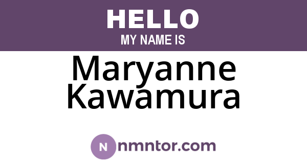 Maryanne Kawamura