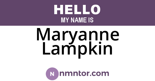 Maryanne Lampkin