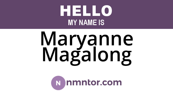 Maryanne Magalong
