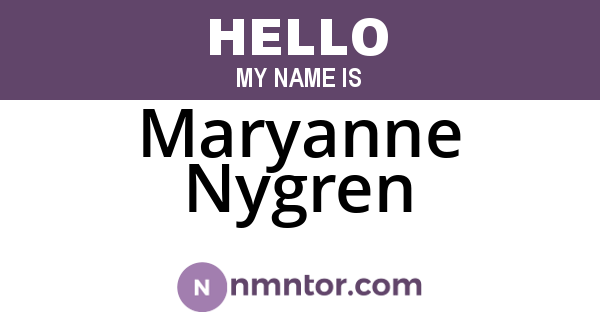 Maryanne Nygren