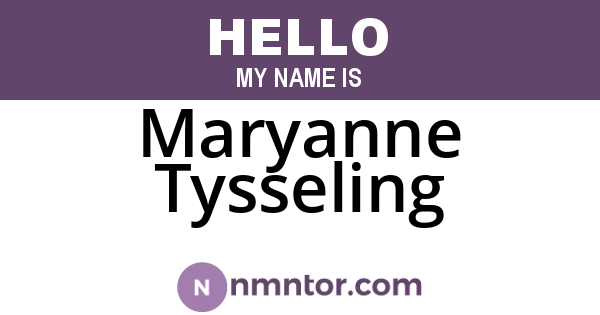 Maryanne Tysseling