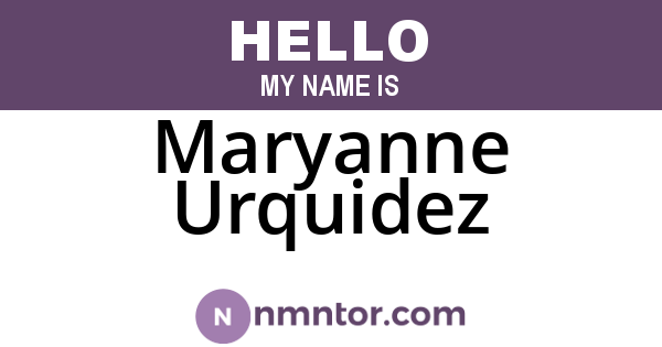Maryanne Urquidez