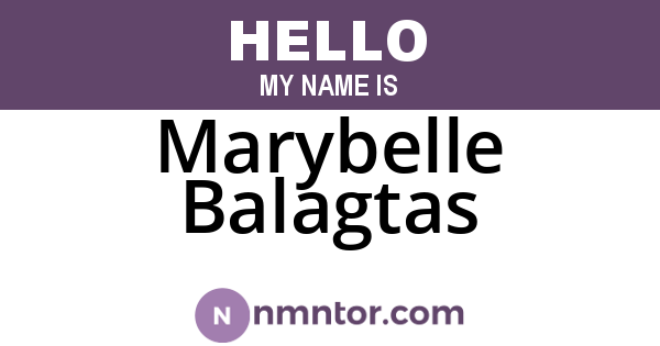 Marybelle Balagtas