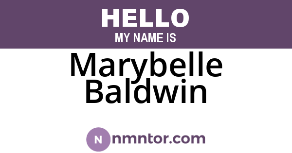 Marybelle Baldwin