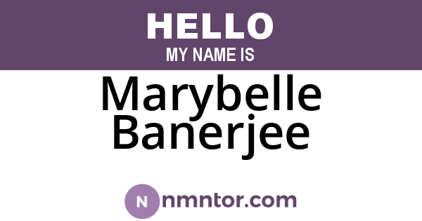 Marybelle Banerjee