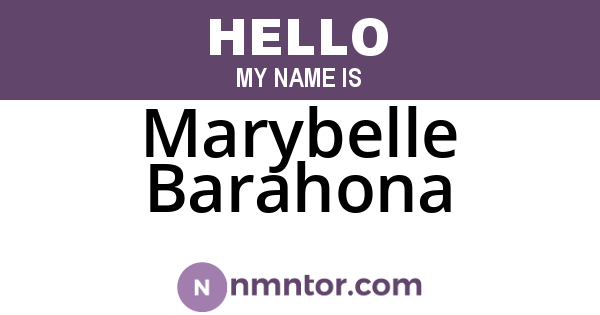 Marybelle Barahona