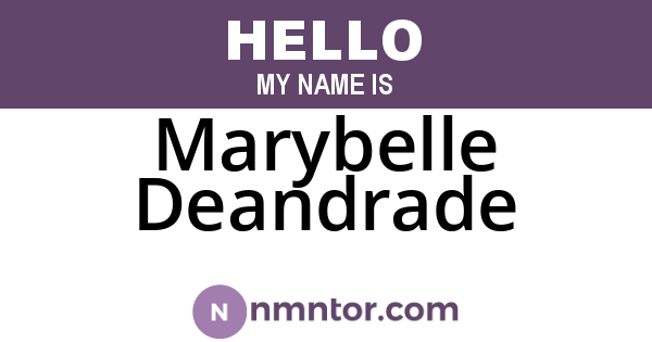 Marybelle Deandrade