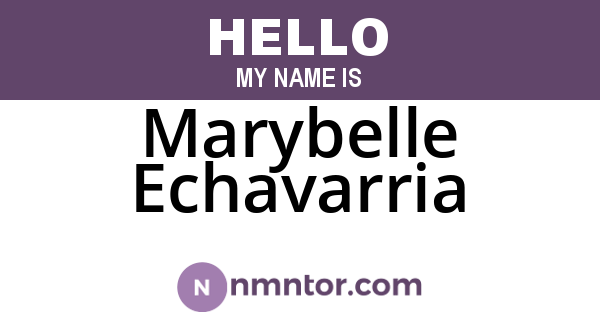 Marybelle Echavarria
