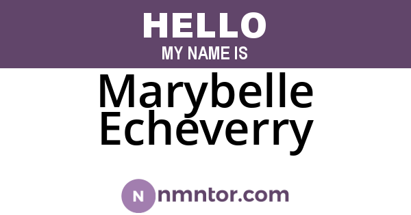 Marybelle Echeverry