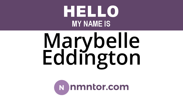 Marybelle Eddington
