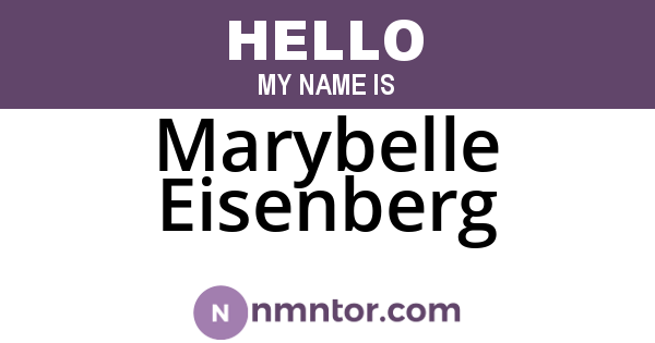 Marybelle Eisenberg
