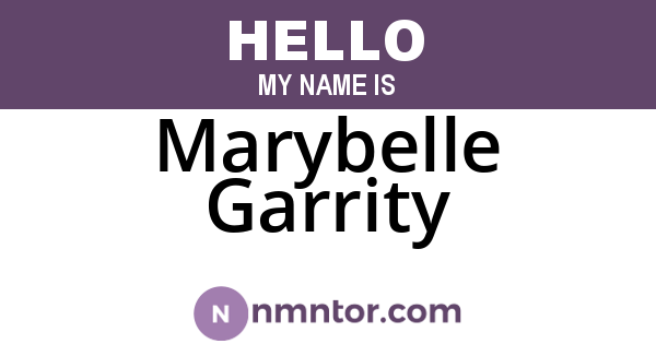 Marybelle Garrity